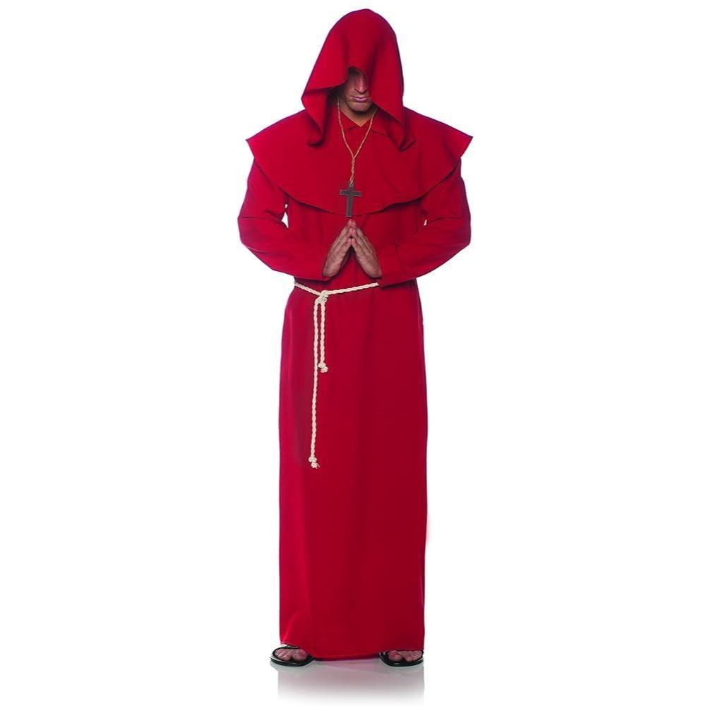 Robe de moine rouge adulte Underwraps 28001
