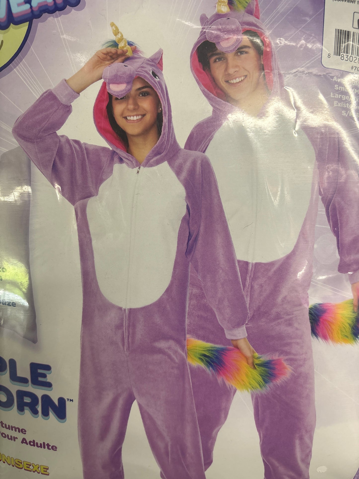 Costume de licorne mauve unisexe ultra confortable