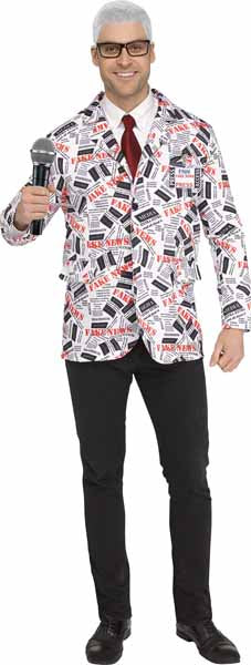 Veston « Fausses Nouvelles » pour adulte – Costume Halloween journaliste