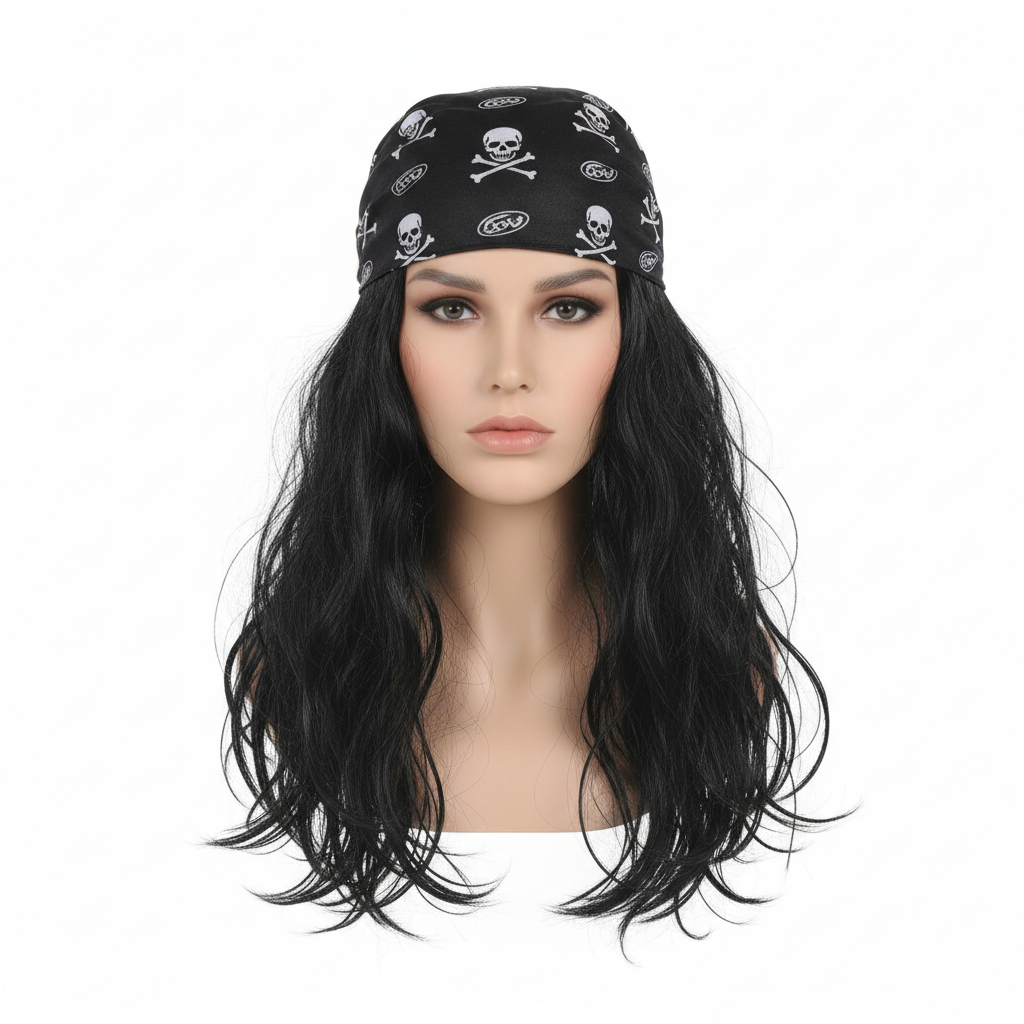 Perruque de Pirate avec Bandana
