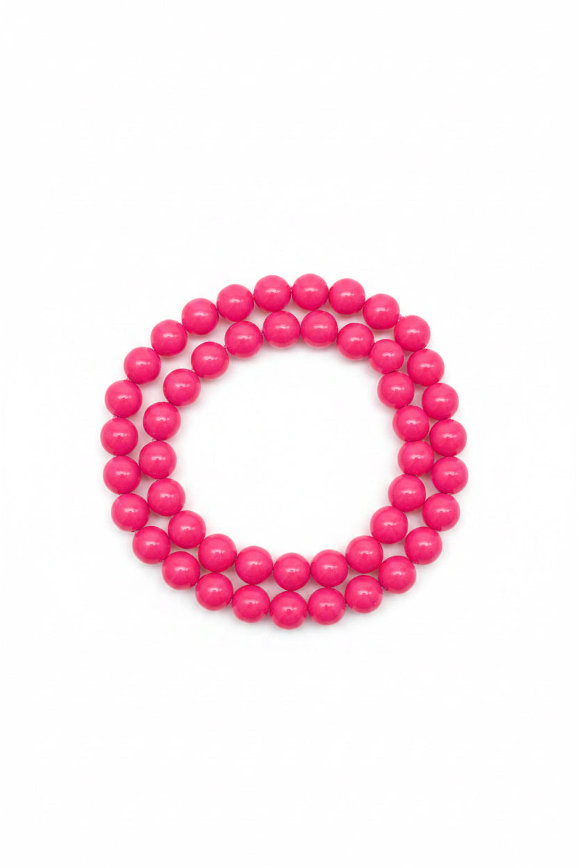 Collier rose Pop Art