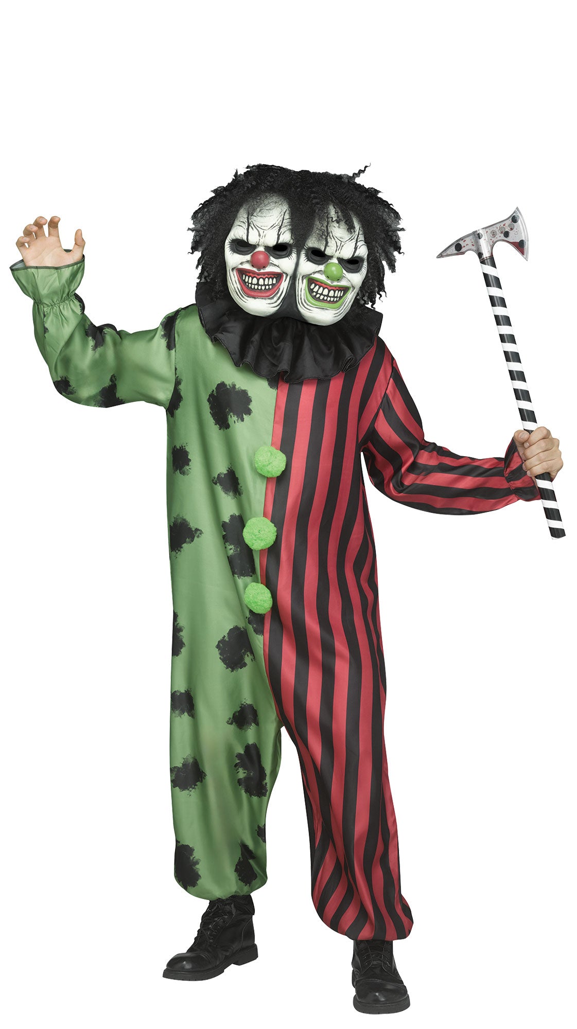 Costume Clown à deux têtes – Adulte taille standard