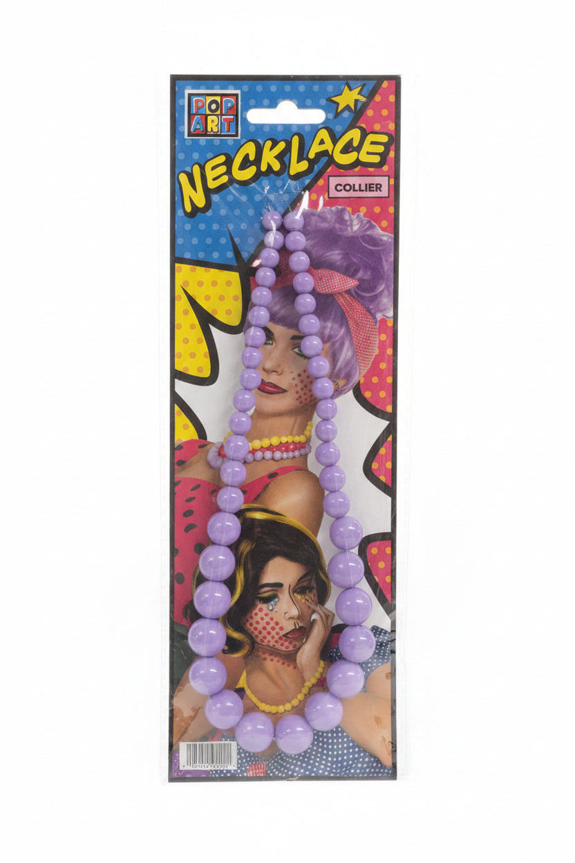 Collier Mauve Pop Art