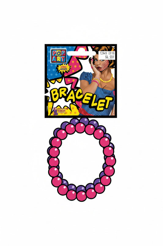 Bracelet rose Pop Art