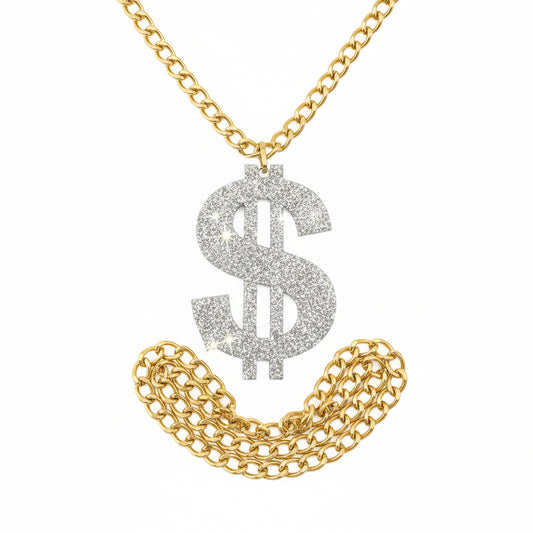 Collier symbole dollar