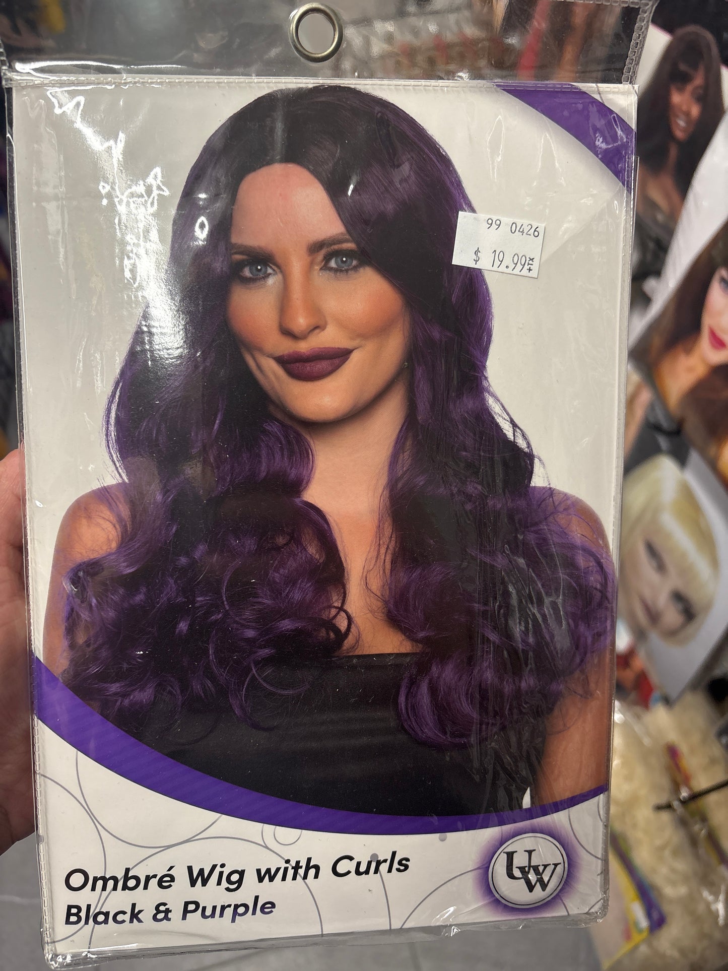 Blended wig Purple/Black