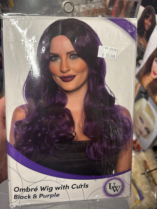 Blended wig Purple/Black