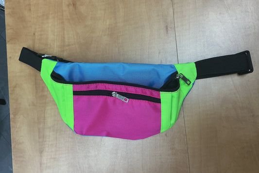 Sac banane fluo multicolore couleur