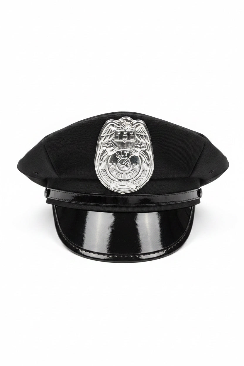 Chapeau de police noir