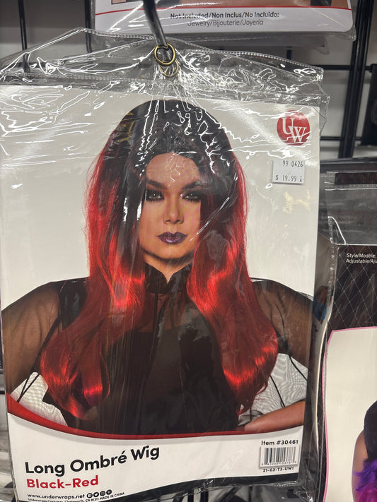 Red / Black Ombre Wig