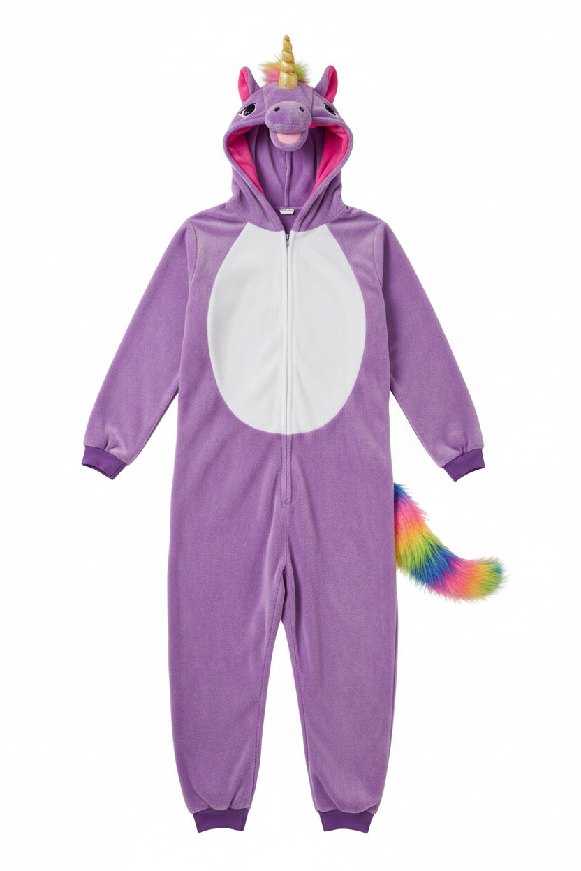 Costume de licorne mauve unisexe ultra confortable