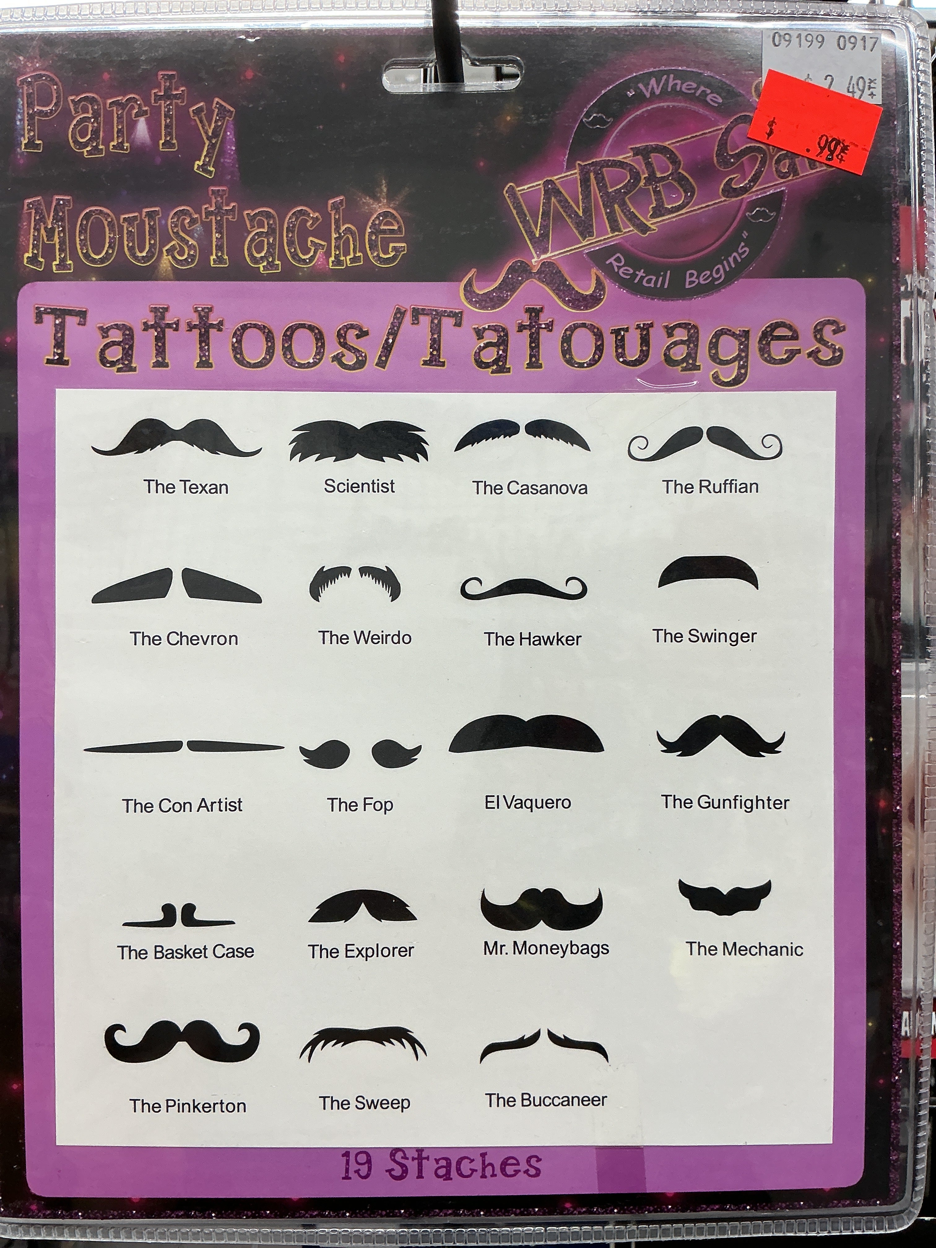 Tatouage moustache