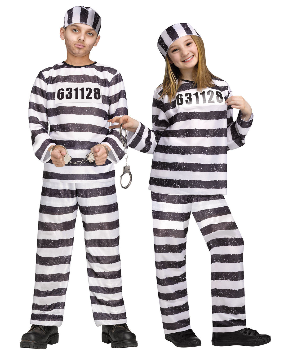 Costume Prisonnier (Jailbird) – Enfant Grand (12-14)