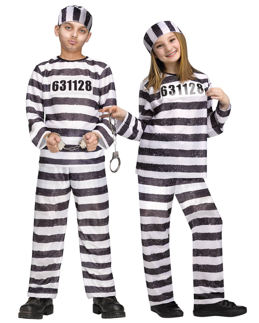 Costume Prisonnier (Jailbird) – Enfant Grand (12-14)