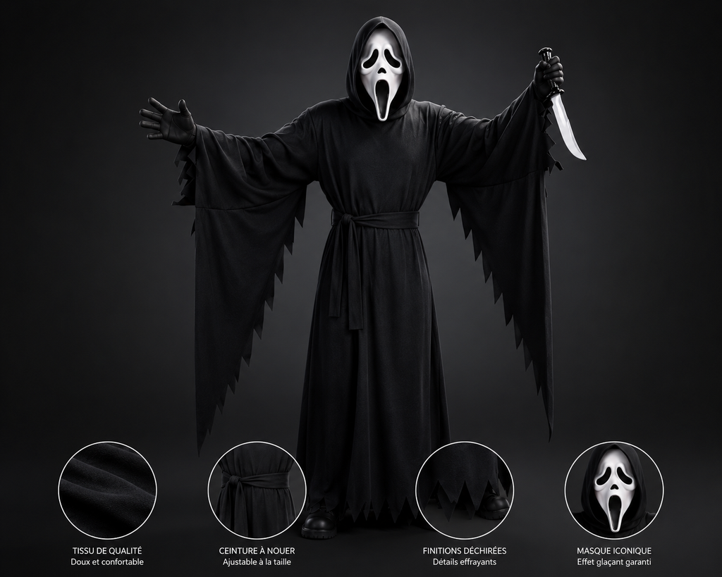 Costume ghost face adolescent