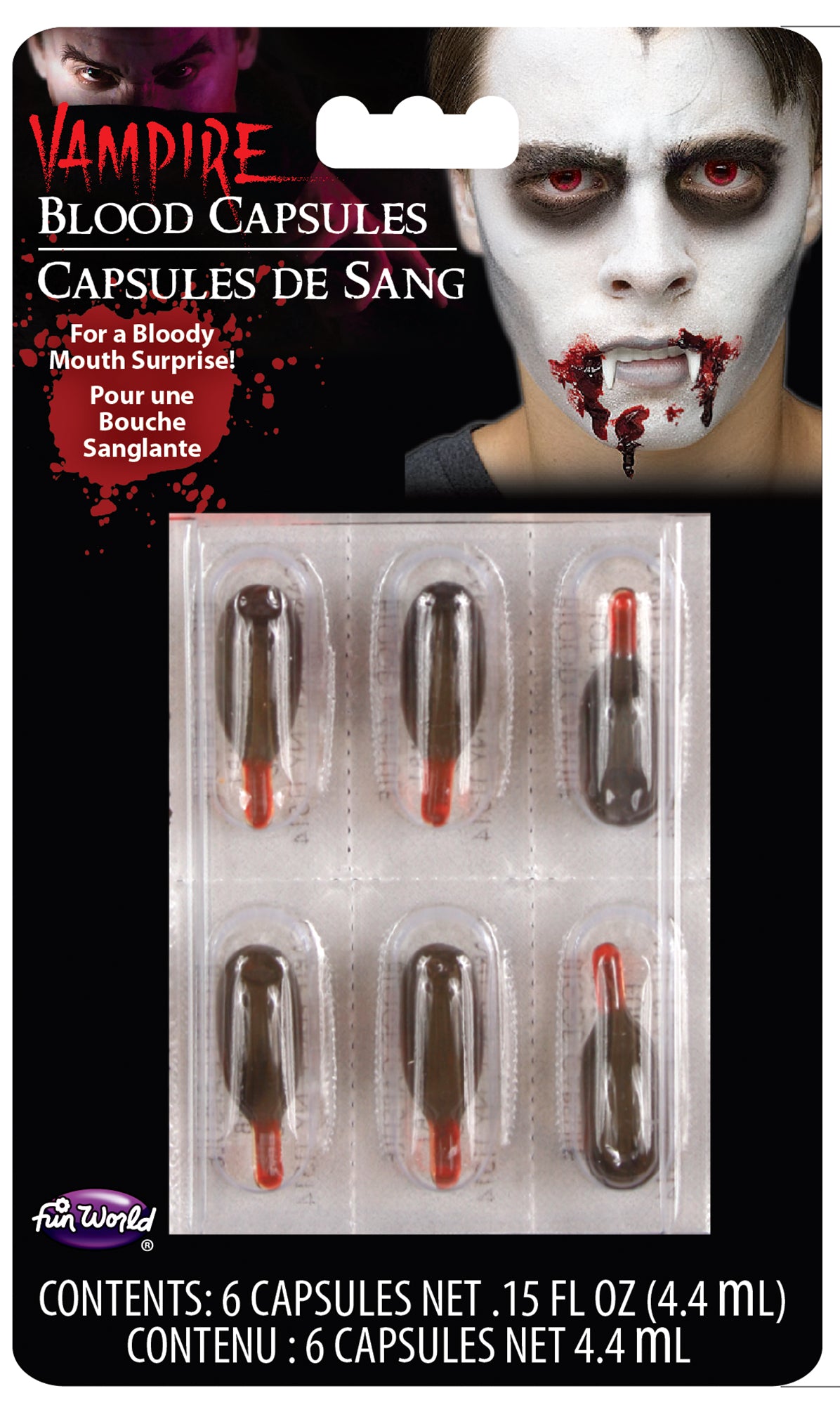 Capsules de faux sang – Paquet de 6