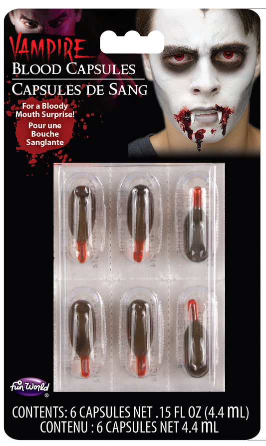 Capsules de faux sang – Paquet de 6