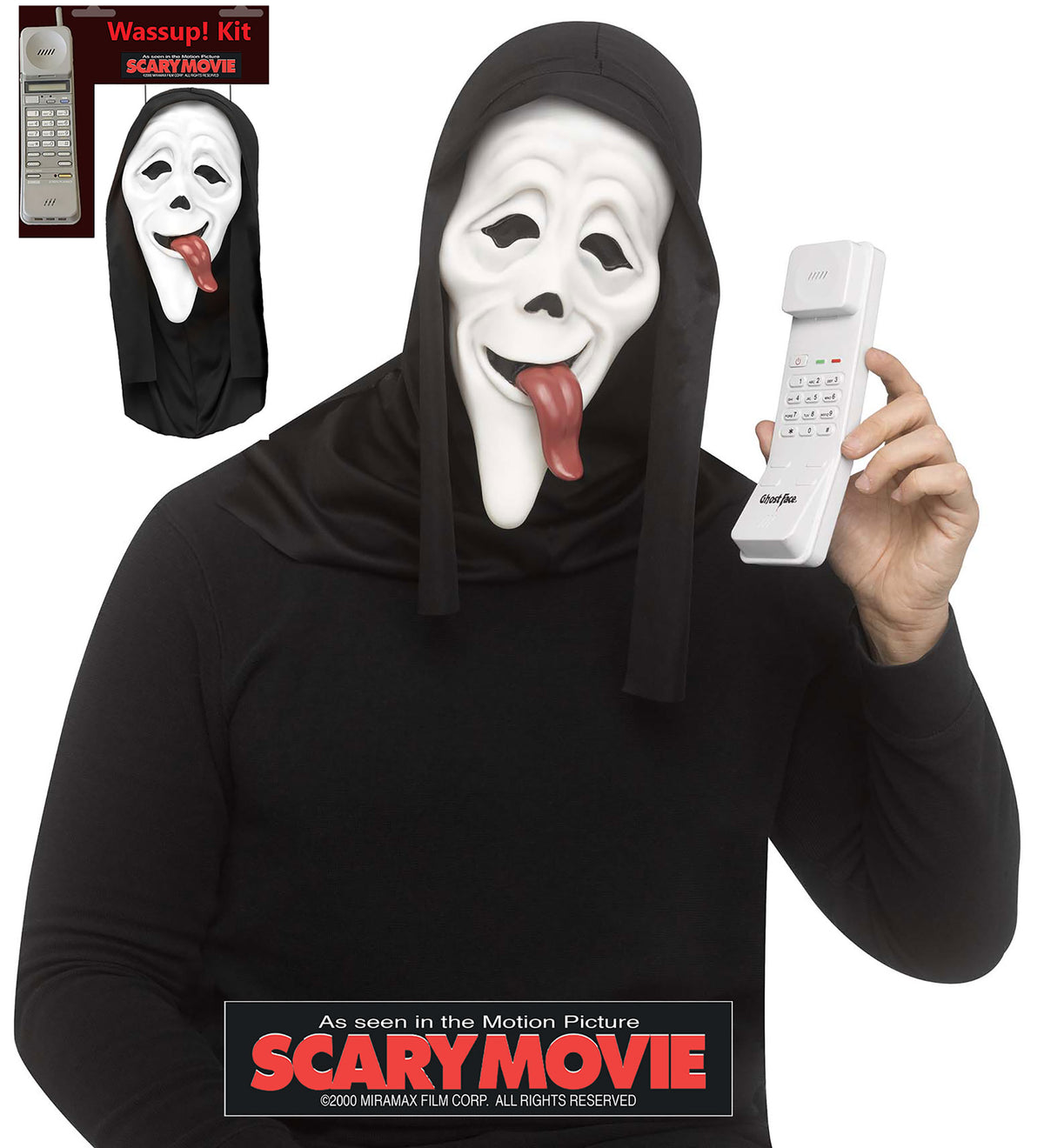 Ensemble Masque WASSUP! et téléphone – Scary Movie