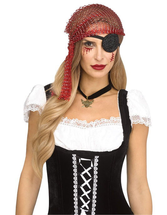 Ensemble instantané Pirate Bling bordeaux – Adulte