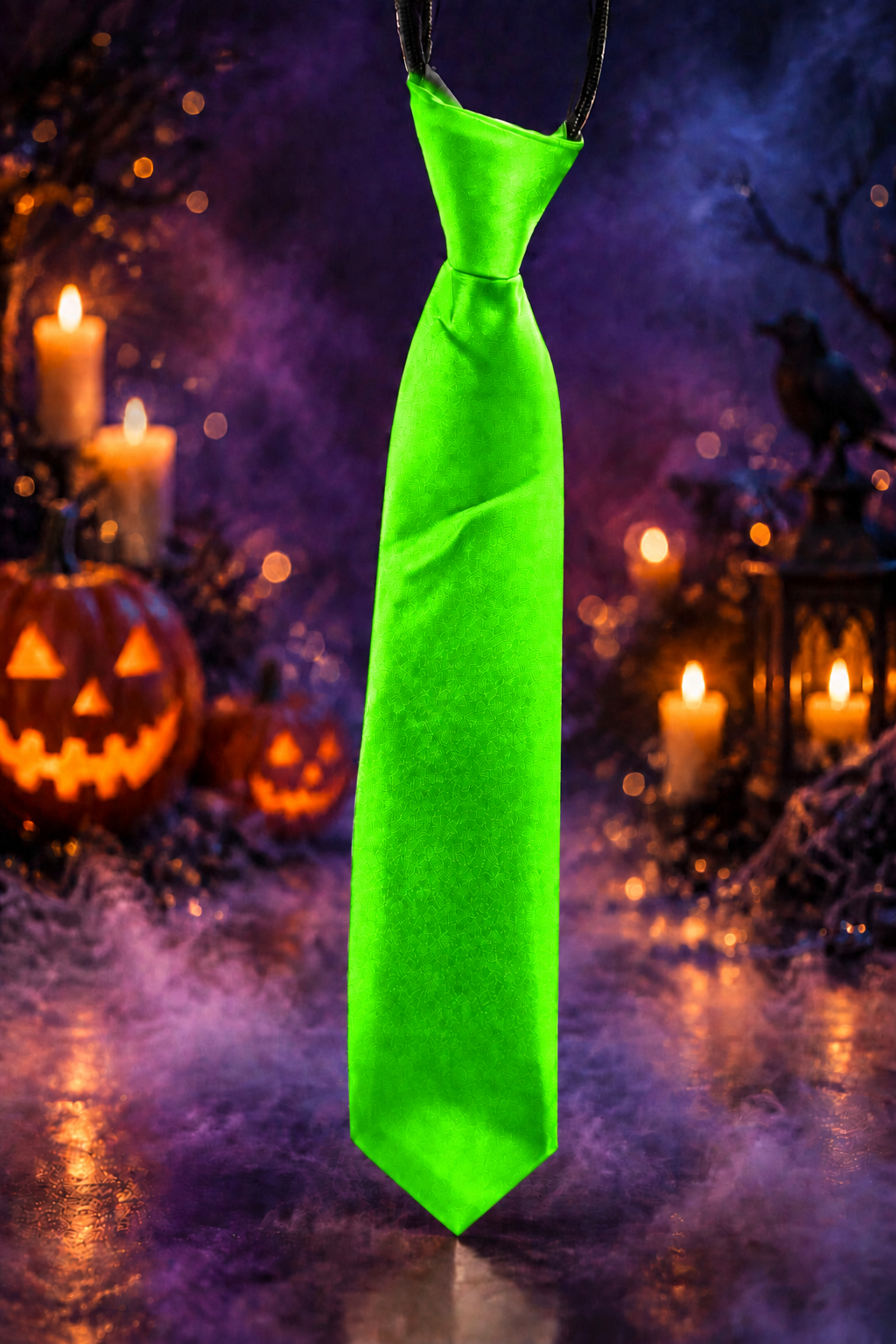 Cravate zip – verte