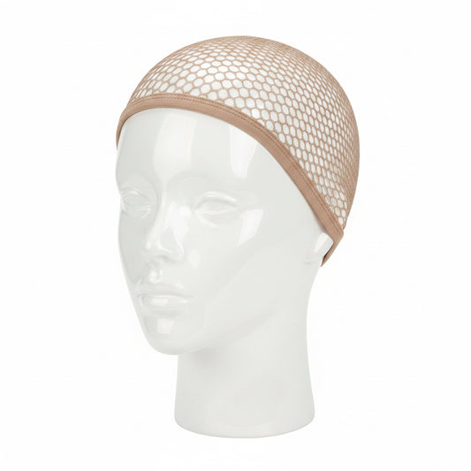 Bonnet de perruque en filet beige