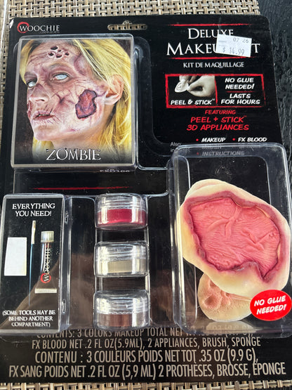 Tatouage Autocollant Zombie Femme effet spéciaux
