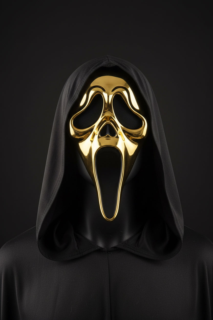 masque ghost face or (gold) adulte