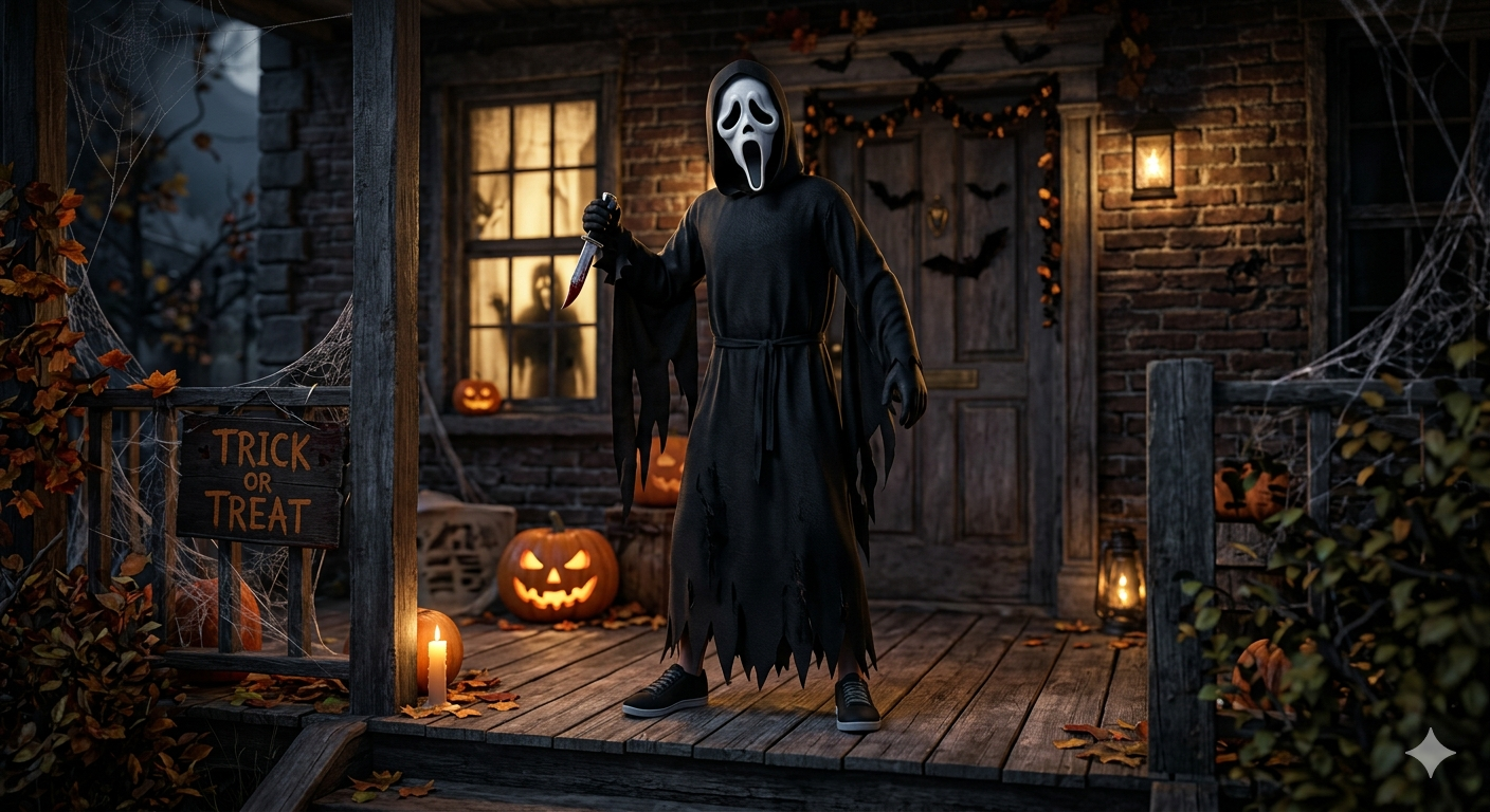 Costume ghost face adolescent