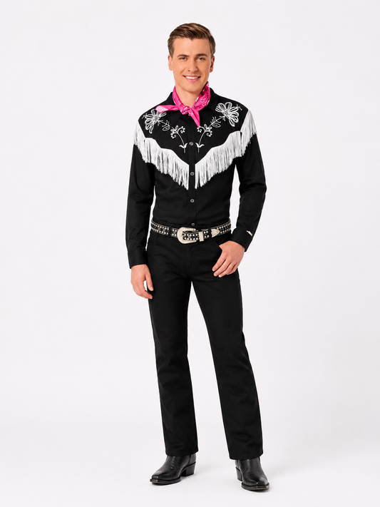 Costume chemise western noir (Barbie)