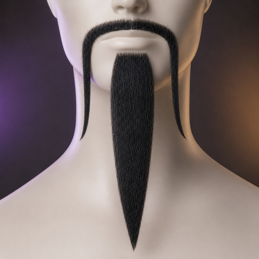 Ensemble Moustache et Bouc Chinois Noir